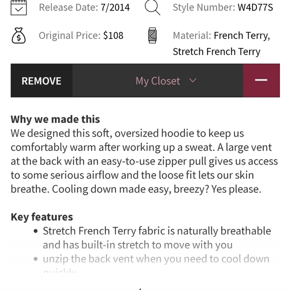 Lululemon Black White Stripe Rollin’ With My Omies Hoodie! Size 4 - Picture 9 of 11